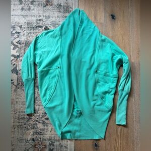 Aritzia Wilfred Diderot Turquoise Knit Shawl Cardigan XXS